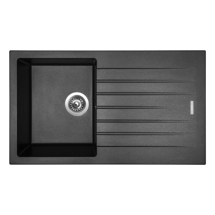 Granitový dřez Sinks Perfecto 860 ACRPE86050074, Metalblack