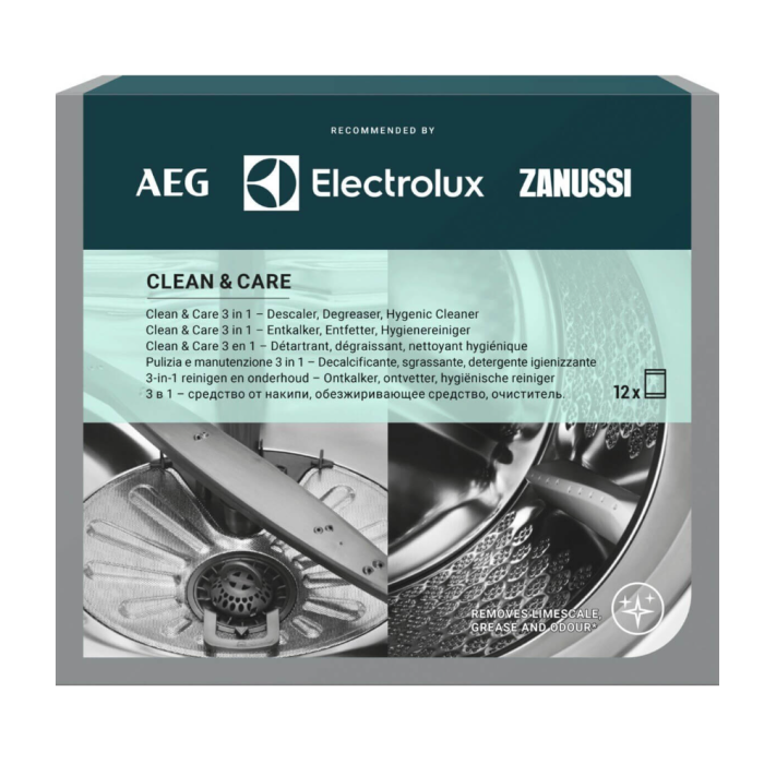 Clean and Care odmašťovač praček/myček 12 sáčků AEG/ELX M3GCP401