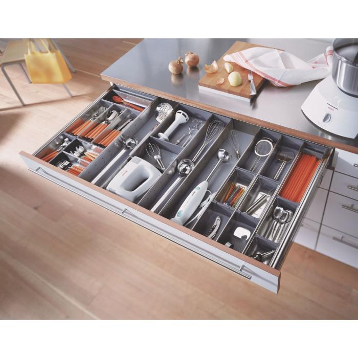 BLUM ORGA-LINE rozdělovník ZSI.450BI1N + ZSI.450KI3N, sada pro šířku korpusu 601-699 mm, délka 450 mm